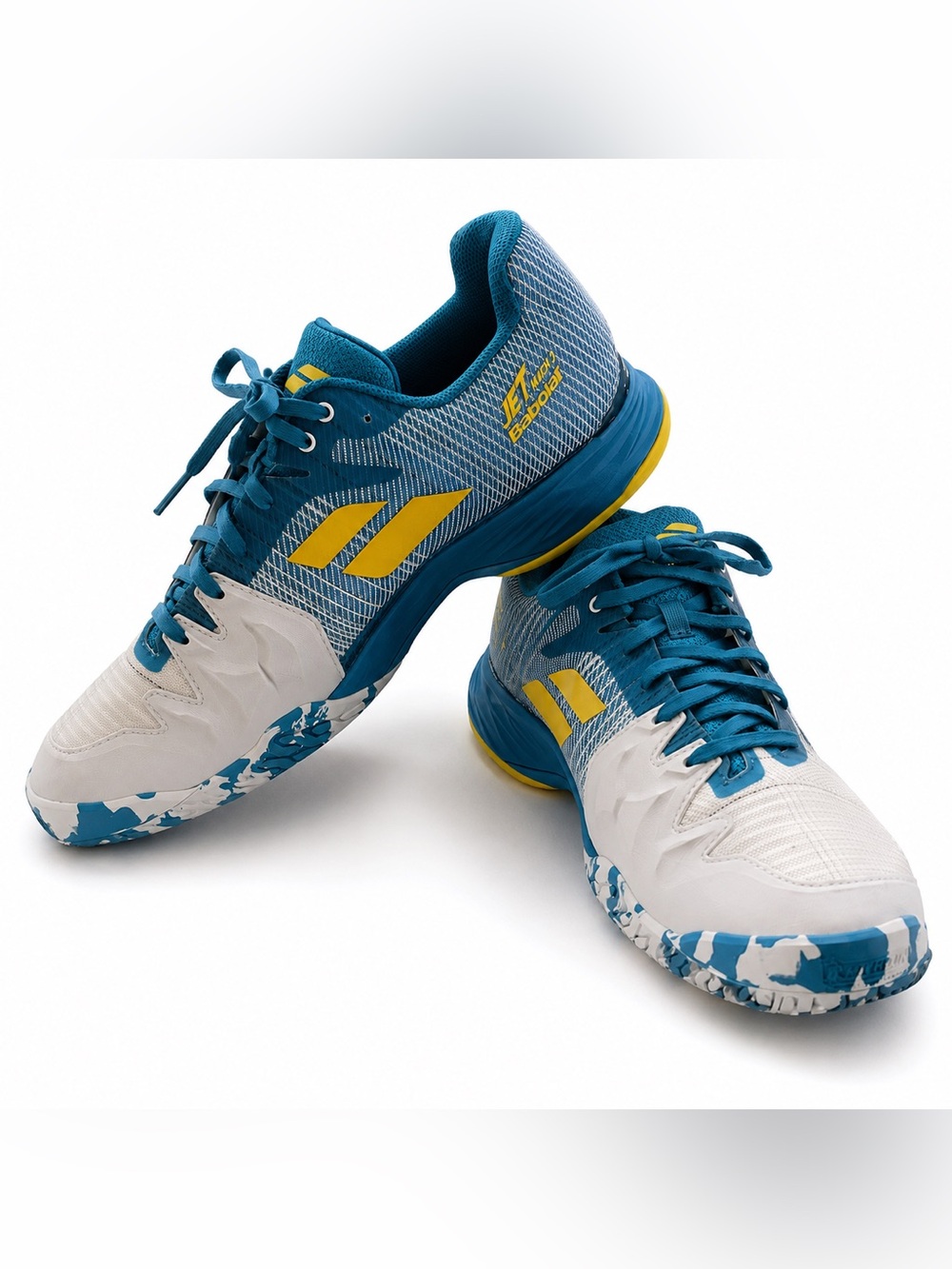 Babolat Jet Mach II All Court Men’s Tennis Shoes Size 11 Blue Yellow